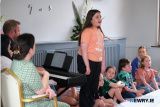 Ellie Lavery singing at Avila Nursing Home Bessbrook as part of a Newry Chamber music  event with children from Flynn Performing Arts. Photograph: Columba O'Hare/ Newry.ie   - Newry Chamber Music and Flynn Performing Arts at Avila Nursing Home, Bessbrook