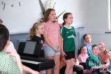 Anna Farrell, Lucy Rice and Nora Jackson singing at Avila Nursing Home Bessbrook as part of a Newry Chamber music  event with children from Flynn Performing Arts. Photograph: Columba O'Hare/ Newry.ie  - Newry Chamber Music and Flynn Performing Arts at Avila Nursing Home, Bessbrook