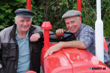 Eddie Fitzpatrick and Michael McAvoy at the Charity Tractor Run at Drumgath in memory of Patrick (Paddy) McAvoy. Photograph: Columba O'Hare/ Newry.ie  - Charity Tractor Run Drumgath