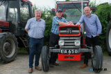 Cormac Fegan, Gabriel McConnell and Michael Rice enjoying the day at the Charity Tractor Run at Drumgath in memory of Patrick (Paddy) McAvoy. Photograph: Columba O'Hare/ Newry.ie  - Charity Tractor Run Drumgath