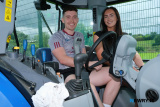 Mitchell McAvoy and Lucy Heasley, Drumgath ready for the Charity Tractor Run at Drumgath in memory of Patrick (Paddy) McAvoy. Photograph: Columba O'Hare/ Newry.ie  - Charity Tractor Run Drumgath