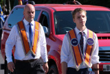Pictured at the Twelfth parade in Newry as participants prepare to head to the field in Dromara. Photograph: Columba O'Hare/ Newry.ie - The Twelfth in Newry