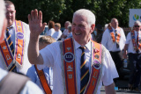 Pictured at the Twelfth parade in Newry as participants prepare to head to the field in Dromara. Photograph: Columba O'Hare/ Newry.ie - The Twelfth in Newry