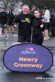 Johnny Boyle and daughter Savannah from Newry at the Parkrun. Photograph: Columba O'Hare/ Newry.ie - Newry Parkrun January 2026