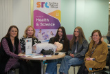 Pictured at the at the SRC Open Evening in Newry. Included from left: Lisa O'Neill, Lecturer; Anna Martin, Curiculum Manager; Annabelle Nelson and Cliona Snell, Banbridge and Shirley Shields, Health and Social Care Lecturer.Photograph: Columba O'Hare/ Newry.ie - SRC January Open Day Newry 2026