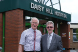 John Davis with Stephen Travers, Miami Showband at Daisy Hill Hospital. - Miami Showband massacre 50th Anniversary Commemoration