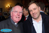 Bishop John McAreavey with Ardal O'Hanlon at the Newry Chamber of Commerce Annual Diinner in the Canal Court Hotel. Photograph: Columba O'Hare - Newry Chamber of Commerce Annual Dinner