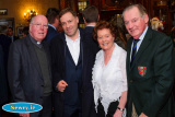 Bishop John McAreavey,  Ardal O'Hanlon and Maureen and Pat Grant at the Newry Chamber of Commerce Annual Diinner in the Canal Court Hotel. Photograph: Columba O'Hare - Newry Chamber of Commerce Annual Dinner