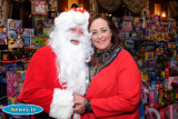 All Red-dy for Christmas. Santa with Gillian Fitzpatrick, Chairperson, Newry, Mourne and Down Council  at the Newry Chamber of Commerce Annual Diinner in the Canal Court Hotel. Photograph: Columba O'Hare - Newry Chamber of Commerce Annual Dinner