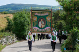 Pictured at the Irish National Foresters 100th Annual Convention in Ballyholland. Participants paraded to the Ballyholland Mass Rock where Mass was celebrated by Archbishop Eamon Martin. Photograph: Columba O'Hare/ Newry.ie  - Irish National Foresters 100th Annual Convention in Ballyholland