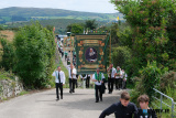 Pictured at the Irish National Foresters 100th Annual Convention in Ballyholland. Participants paraded to the Ballyholland Mass Rock where Mass was celebrated by Archbishop Eamon Martin. Photograph: Columba O'Hare/ Newry.ie  - Irish National Foresters 100th Annual Convention in Ballyholland