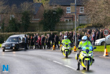 Seamus Mallon's remains leave Markethill on their way to burial at St James'. Photograph: Columba O'Hare/ Newry.ie - Seamus Mallon Funeral