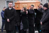 The Funeral of Mickey Brady makes its way to St Catherine's Dominican. Photograph: Columba O'Hare/ Newry.ie - Funeral of Mickey Brady
