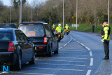 A PSNI salute as the funeral cortege passes by. Photograph: Columba O'Hare/ Newry.ie - Seamus Mallon Funeral