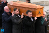 SDLP party members carry Seamus Mallon's coffin into the church. Photograph: Columba O'Hare/ Newry.ie - Seamus Mallon Funeral
