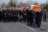 The Funeral of Mickey Brady makes its way to St Catherine's Dominican. Photograph: Columba O'Hare/ Newry.ie - Funeral of Mickey Brady