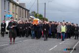 The Funeral of Mickey Brady makes its way to St Catherine's Dominican. Photograph: Columba O'Hare/ Newry.ie - Funeral of Mickey Brady