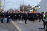 The Funeral of Mickey Brady makes its way to St Catherine's Dominican. Photograph: Columba O'Hare/ Newry.ie - Funeral of Mickey Brady