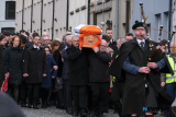 The Funeral of Mickey Brady makes its way to St Catherine's Dominican. Photograph: Columba O'Hare/ Newry.ie - Funeral of Mickey Brady