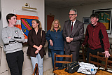 Matthew, Grace, Allison and Emmet Dowdall meet  GAA President Jarlath Burns at St Michael's GAC. Photograph: Columba O'Hare/ Newry.ie - GAA President Jarlath Burns visits St Michael's GAC Killean