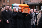The Funeral of Mickey Brady makes its way to St Catherine's Dominican. Photograph: Columba O'Hare/ Newry.ie - Funeral of Mickey Brady
