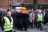 The Funeral of Mickey Brady makes its way to St Catherine's Dominican. Photograph: Columba O'Hare/ Newry.ie - Funeral of Mickey Brady