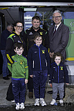 The McKeown famiy with GAA President Jarlath Burns during his visit to St Michael's GAC. - GAA President Jarlath Burns visits St Michael's GAC Killean