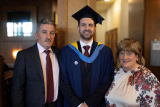 Graduating at SRC with the Computing for Industry BSc (Hons) Degree, validated by Open University was Conor McCann from Newry, alongside mum and dad Linda and Thomas.
 - SRC Graduation Ceremony 2025