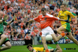 Steven McDonnell scores an all important goal against Donegal. - Armagh v Donegal 31 August 2003