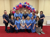 Team Sapphire alongside senior leaders of the Southern Trust&rsquo;s maternity team.
 - Team Saphire First Anniversary