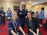 Lead Midwife for the Continuity of Midwifery Carer model Maria Garvey alongside Consultant Midwife Mairead McCaffrey and Assistant Director for Integrated Maternity and Women&rsquo;s Health, Michelle Harrison.
 - Team Saphire First Anniversary