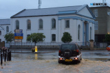 The Trevor Hill area of Newry was particularly badly hit by the floods last night. Photo: Columba O'Hare - Flooding Newry July 2003