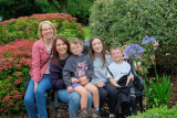 Joan Fisher, Nichola Jones, Holly Jones, Lily Jones and Dawson Jones at Open Garden at Markethill Festival26 July 2025 Markethill Co.Armagh CREDIT: LiamMcArdle.com - Markethill Community Festival 2025