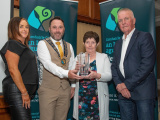 Chairperson Councillor Pete Byrne presents SOS Daisy Hill Hospital Committee with a Civic Award in the Community And Voluntary Category for their organisation of a protest in Newry and the continuous fight in keeping Daisy Hill Hospital open. - Newry, Mourne and Down District Council Civic Awards 2024