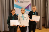 Students placing at the 2025 Hairdressing (Blow-drys) Schools Partnership Programme competition were: (L-R) Holly Brophy (2nd place - Banbridge High School), Lauren Larkin (1st place - St Joesphs High School), Sophia Crawford (3rd place - City of Armagh High School). - SRC Schools Partnership Programme intercampus competition 2025