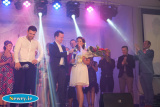 Austin O'Callaghan interviews Cara Fegan and Steven Matthews, winners of Lissummon Strictly Come Dancing at the Carrickdale Hotel. Photograph: Columba O'Hare - Lissummon Strictly Come Dancing 2016