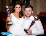 Cara Fegan and Steven Matthews, winners of Lissummon Strictly Come Dancing at the Carrickdale Hotel. Photograph: Columba O'Hare - Lissummon Strictly Come Dancing 2016