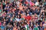 A section of the Armagh supporters at Brewster Park. Photograph: Columba O'Hare/ Newry.ie - Armagh v Fermanagh Ulster Championship 2018