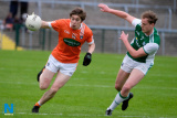 Armagh's Andrew Murnin with Fermanagh's Lee Cullen in pursuit. Photograph: Columba O'Hare/ Newry.ie - Armagh v Fermanagh Ulster Championship 2018