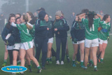 Shane O'Neill's celebrate their win. Photograph: Columba O'Hare - Shane O'Neill's v Parnell's All Ireland  Intermediate Ladies Football Semi Final