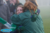 Celebrating the Shane O'Neill's win. Photograph: Columba O'Hare - Shane O'Neill's v Parnell's All Ireland  Intermediate Ladies Football Semi Final
