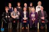 Opening the 2019 Newry Musical Feis were front from left: Sheila Nolan, Vice President, Newry Feis; Maria Moan, Assistant Secretary, Dance; Cllr Mark Murnin, Chairman, Newry, Mourne and Down District Council;  Alma Brown, President, Newry Musical Feis and Alan McCormick, Adjudicator. Back from left: Marie Cassidy, Assistant Speech and Drama (Open); Catherine Kerrin, Section Secretary, Speech and Drama (Open);  Roly Anketell, Assistant Secretary, Music Section; Barbara Cummings, Assistant Secretary, Music and Eileen Ferguson, Secretary, Traditonal Irish Music. Photograph: Columba O'Hare/ Newry.ie - Newry Musical Feis 2019