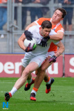 Armagh's Stefan Campbell tackles Tyrones Sean Cavanagh at Saturdays Croke Park showdown. Photograph: Columba O'Hare - Armagh V Tyrone Croke Park 2017