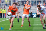 Armagh's Joe McElroy on the ball against Tyrone. Photograph: Columba O'Hare - Armagh V Tyrone Croke Park 2017