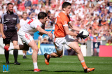 Armagh's Rory Grugan gets away from Tyrone's S&eacute;an Cavanagh at Croke PArk. Photograph: Columba O'Hare - Armagh V Tyrone Croke Park 2017