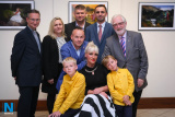 Polish photographer Anita Hoppe, seated launched her photographic exhibition "My Irish Trails" at the Sean Hollywood Arts Centre in Newry tonight. Anita is pictured with husband Tomasz and sons Filip and Maks, while looking on are, back from left: Krysztof Kosciotek, Marzena Majewska, Dan Gebski, Pawel Majewski, Polish Consul General and Jerome Mullan, Honary Polish Consul. Photograph: Columba O'Hare/ Newry.ie - My Irish Trails - Anita Hoppe