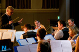 Jimmy Murray, Conducter, Hunter Moore Memorial Flute Band performing at Newry Musical Feis. Photograph: Columba O'Hare/ Newry.ie - Newry Musical Feis 2019