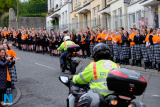 Pupils from Our Lady's Grammar School in Newry greet the annual Cycle Against Suicide rally as it passes through Newry  on their way to Castlewellan. Photograph: Columba O'Hare - Cycle Against Suicide Newry 2017