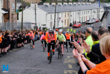 Pupils from Our Lady's Grammar School in Newry greet the annual Cycle Against Suicide rally as it passes through Newry on their way to Castlewellan. Photograph: Columba O'Hare5 - Cycle Against Suicide Newry 2017