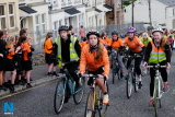 Participants in the Cycle Against Suicide arrive in Newry. Photograph: Columba O'Hare - Cycle Against Suicide Newry 2017